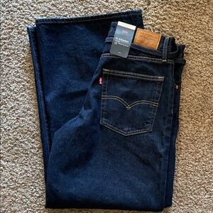 Levi's women's Deep Indigo Relaxed Jeans